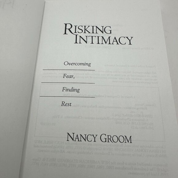 Risking Intimacy By Nancy Groom  Overcoming Fear & Finding Rest  Softcover - Picture 3 of 4